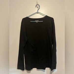 Canadian Ellen Tracy Women SZ XL  Black Long Sleeve Top